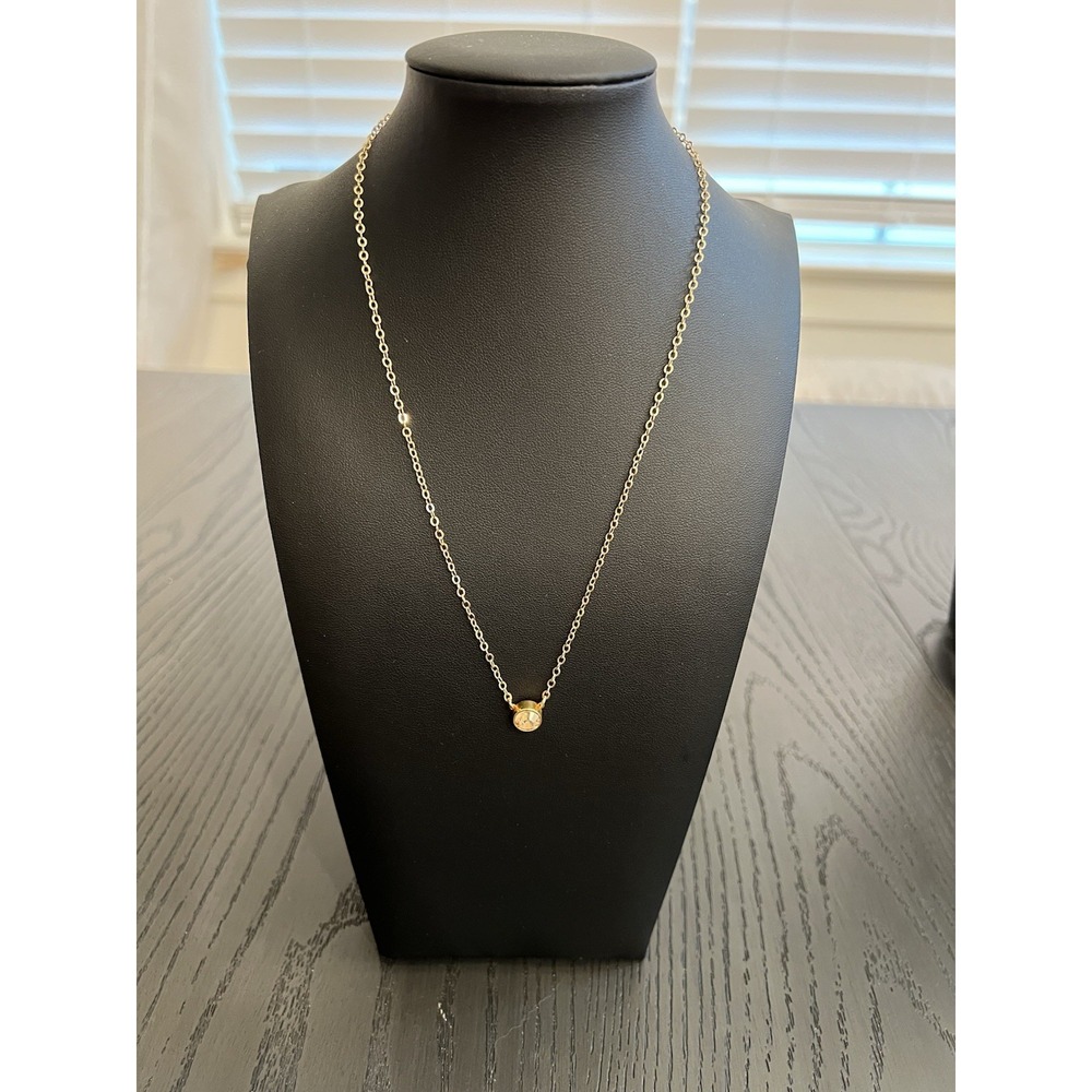 Jessica Elliot‎ Necklace Gold Tone Dainty Adjustable Length Chain